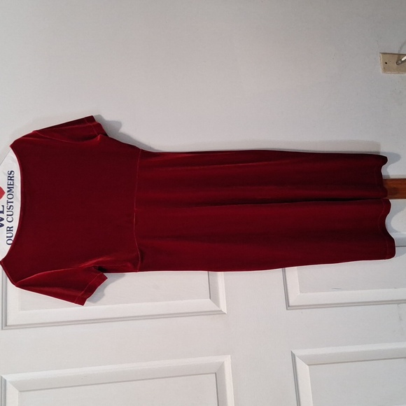 Maggy London Rich Red Midi Dress - Picture 3 of 8